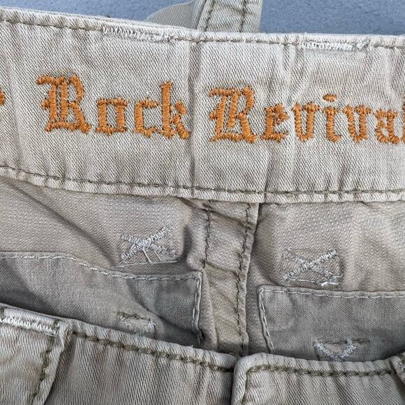 Rock Revival Men's Slim Khaki Shorts Size W32 L23 REC100-1S - Picture 4 of 16